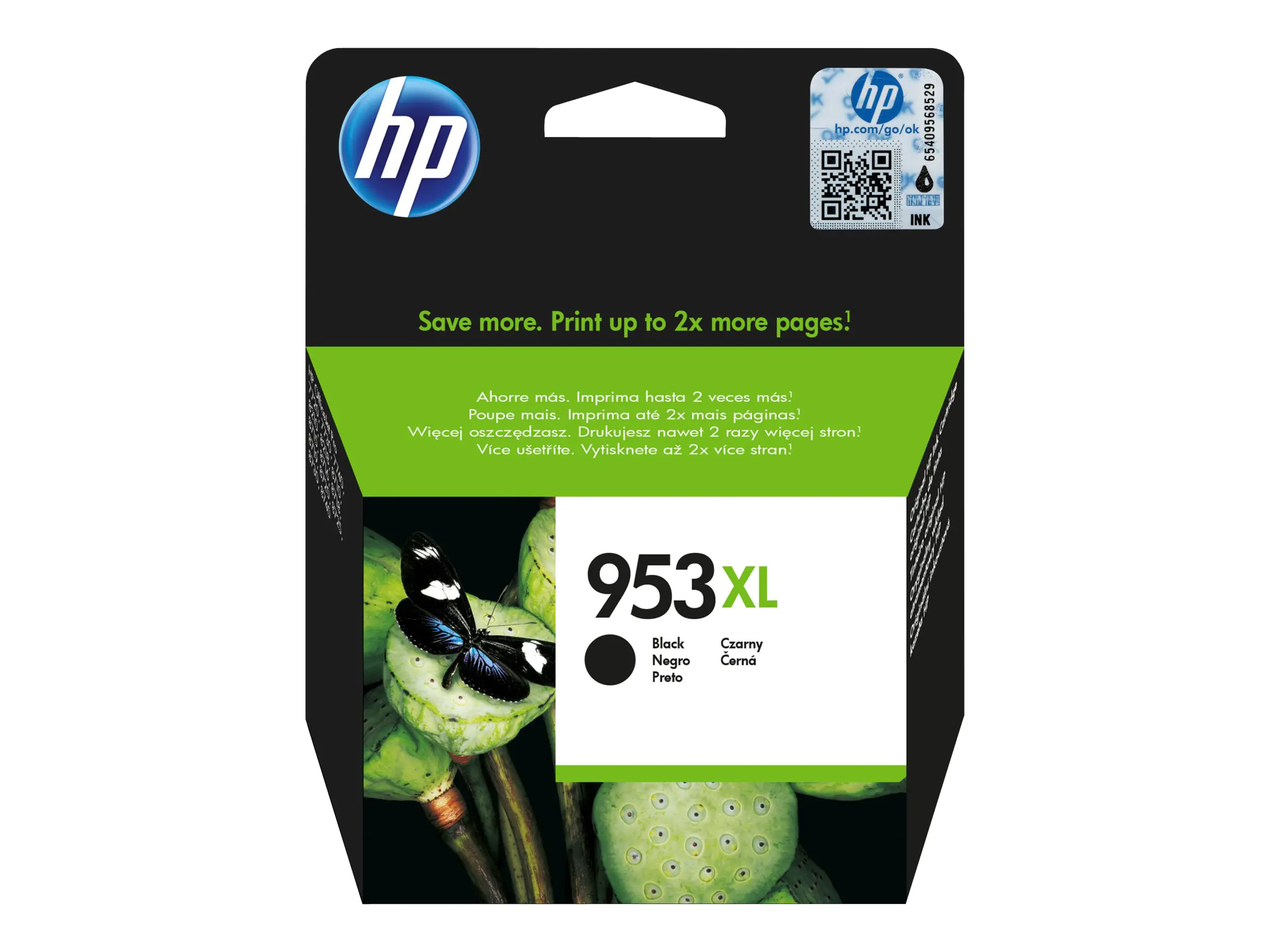 HP 953XL - 42.5 ml - Hohe Ergiebigkeit - Schwarz - Original - Tintenpatrone - für Officejet Pro 77XX, 82XX, 87XX HP 953XL - 42.5 ml - Hohe Ergiebigkeit - Schwarz - Original - Tintenpatrone - für Officejet Pro 77XX, 82XX, 87XX