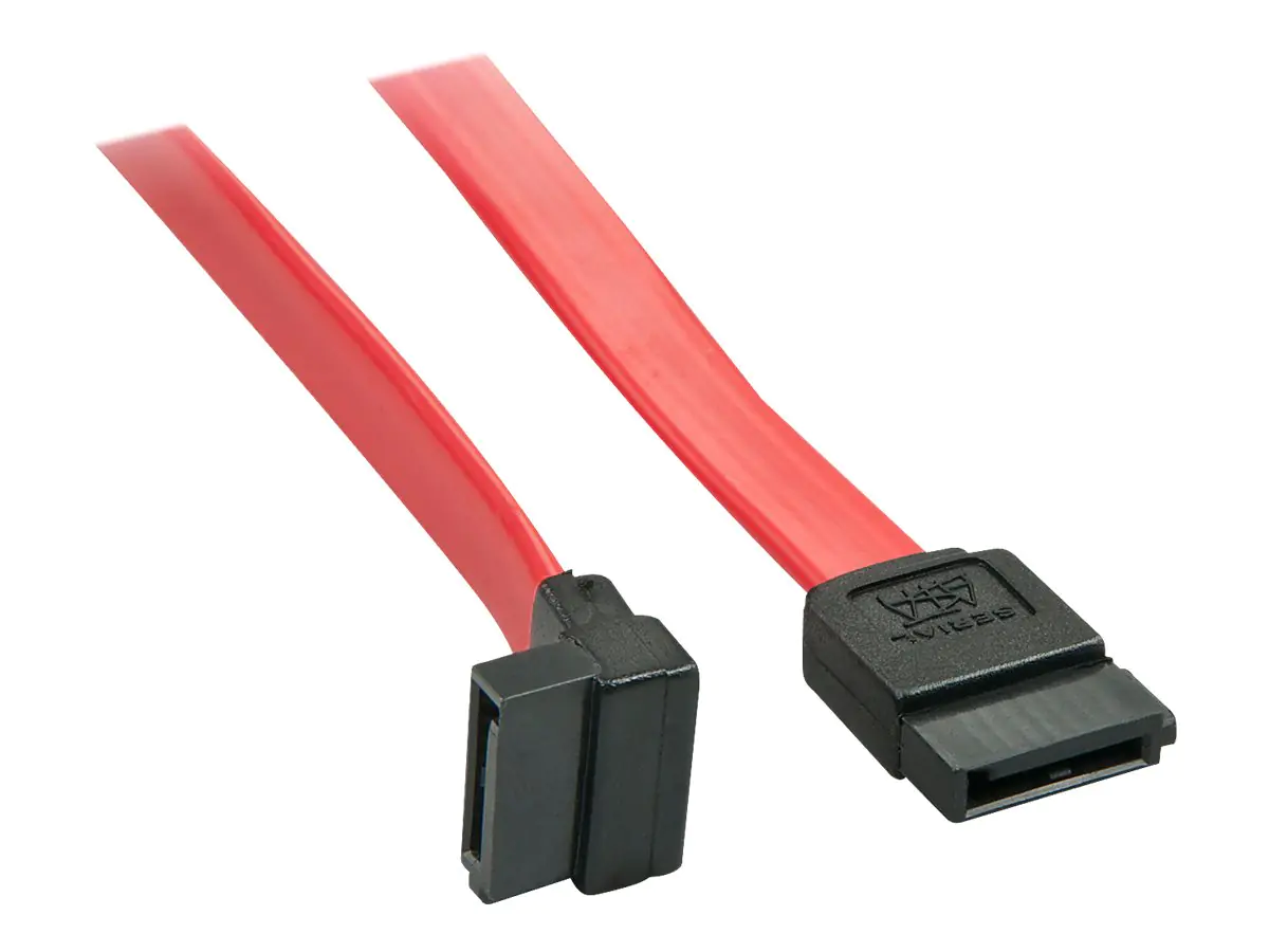 Lindy - SATA-Kabel - Serial ATA 150/300/600 - SATA bis SATA gewinkelt - 20 cm - Rot