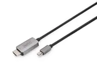 DIGITUS - Adapterkabel - Mini DisplayPort (M) zu HDMI (M) - 1 m - Support von 8K 60 Hz - Schwarz