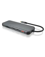 ICY BOX IB-DK4060-CPD - Dockingstation - USB-C - 2 x HDMI, DP - 1GbE
