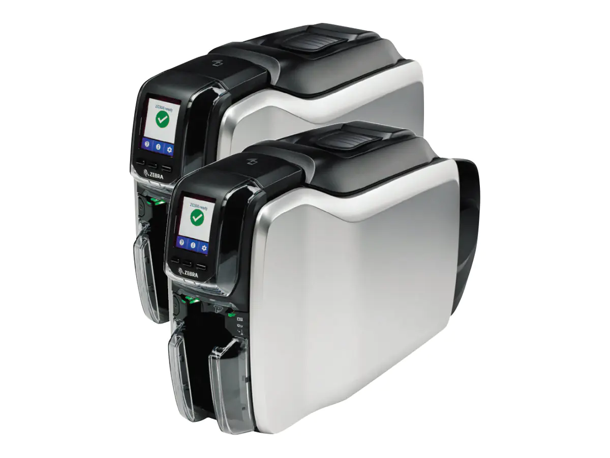 Zebra ZC300 - Plastikkartendrucker - Farbe - Duplex - Thermosublimation/thermische Übertragung - CR-80 Card (85.6 x 54 mm) - 300 dpi - bis zu 900 Karten/Stunde (einfarbig)/ bis zu 200 Karten/Stunde (Farbe) - Kapazität: 100 Karten - USB 2.0, LAN