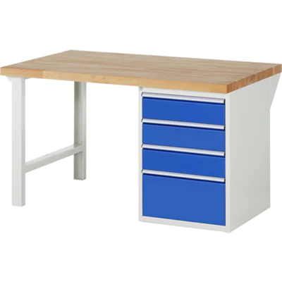 RAU Werkbank 7000 1.500 x 890 x 900 mm (B x H x T) enzianblau lichtgrau