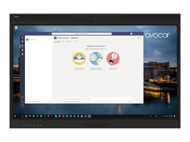 Avocor AVW-5555 - 140 cm (55") Diagonalklasse W Series LCD-Display mit LED-Hintergrundbeleuchtung - interaktiv - mit Touchscreen (Multitouch) / Kamera - 4K UHD (2160p) 3840 x 2160 - direkt beleuchtete LED - TAA-konform