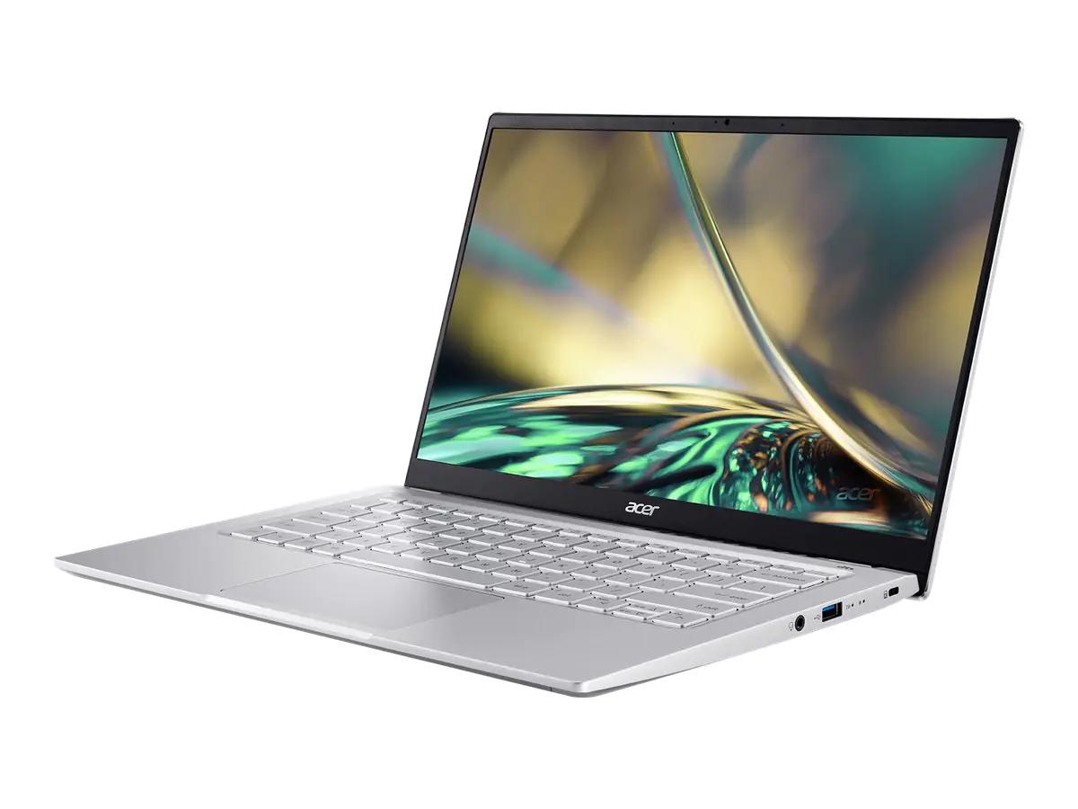 Acer Swift 3 SF314-512 - Intel Core i5 1240P / 1.7 GHz - Win 11 Home - Intel Iris Xe Grafikkarte - 16 GB RAM - 512 GB SSD - 35.6 cm (14") IPS 2560 x 1440 (QHD) - 802.11a/b/g/n/ac/ax (Wi-Fi 6E) - Reines Silber - kbd: Deutsch