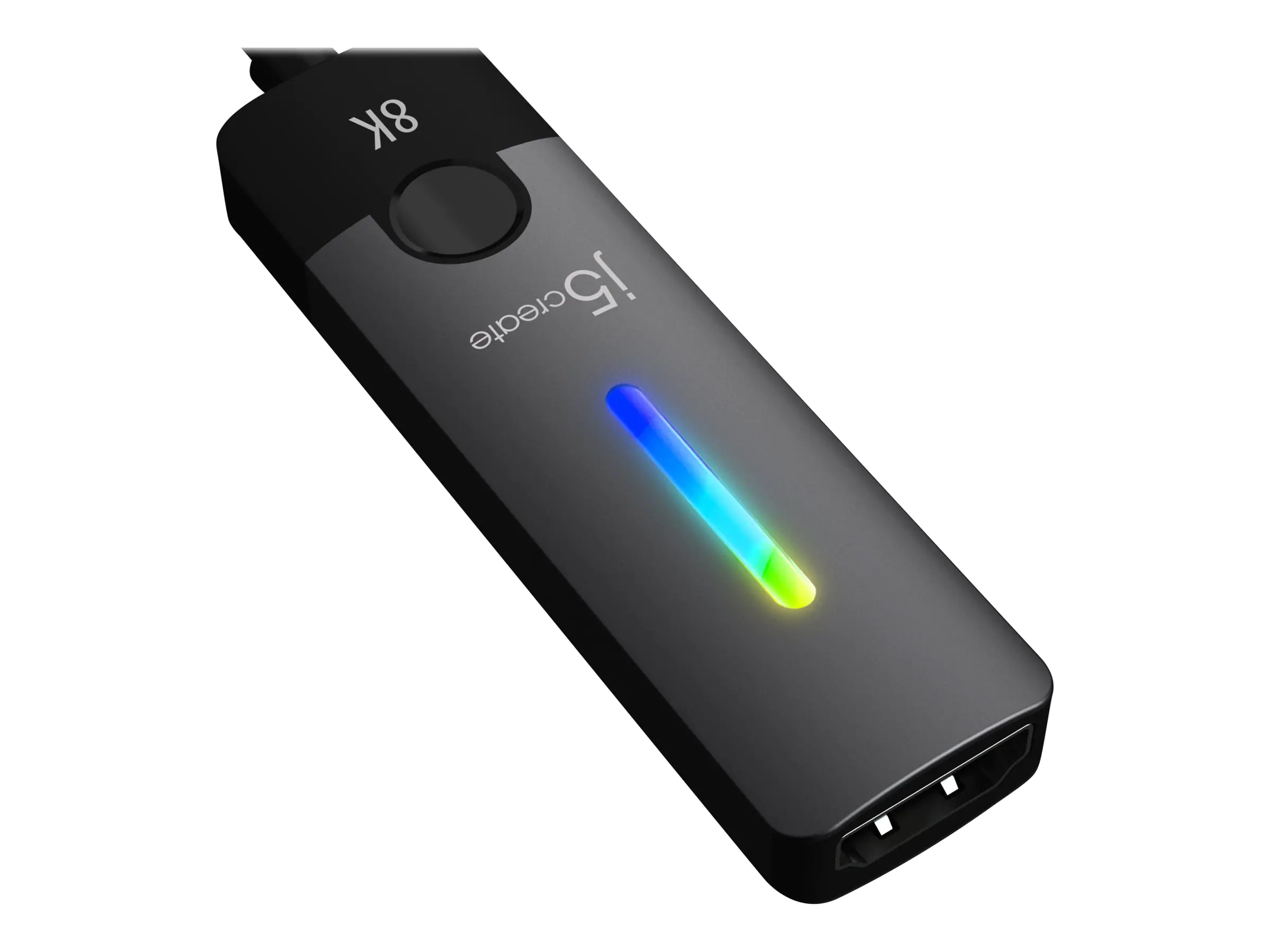 j5create JCA157 - Videoadapter - USB-C männlich zu HDMI weiblich - 10 cm - abgeschirmt - Weltraum grau/schwarz - 4K144Hz (3840 x 2160) JCA157-N