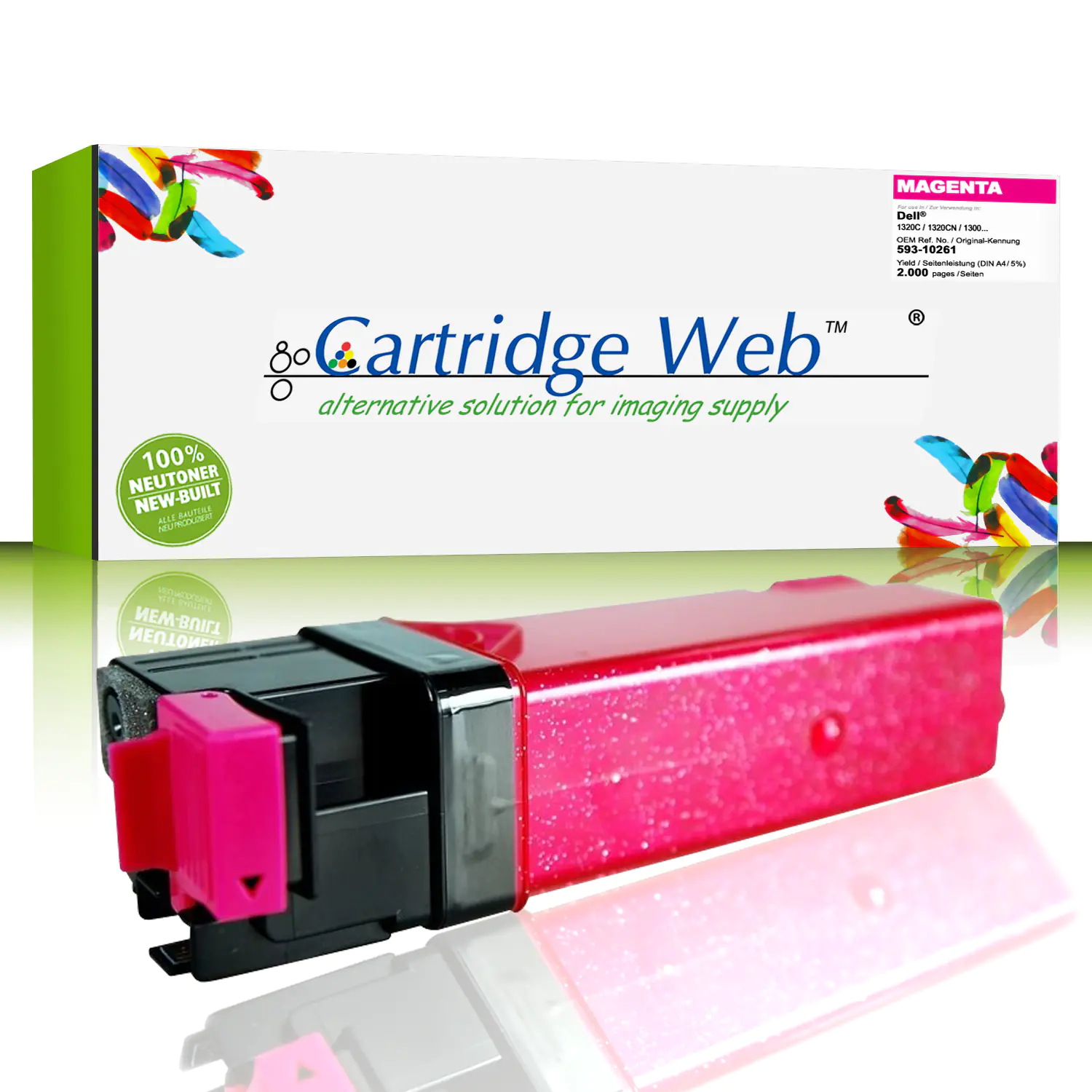 CartridgeWeb Toner kompatibel zu Dell 593-10261 WM138 magenta 2.000 Seiten 1 Stück