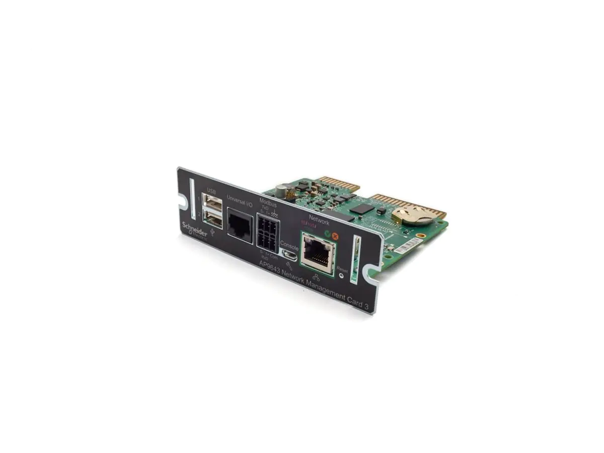 Schneider Electric Network Management Card 3 with Environmental Monitoring and Modbus AP9643