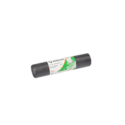 FIRST PLUS Müllbeutel 19+19 x 50 cm (B x H) 13µm 15l LDPE grau 50 St./Pack.