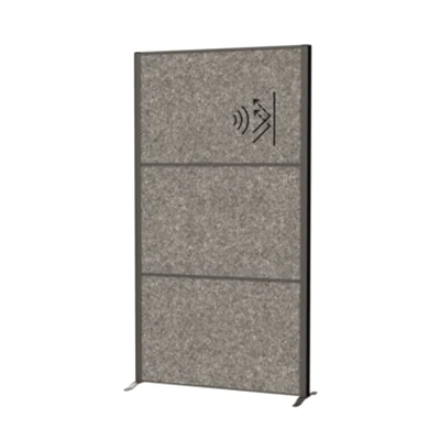 MAUL Stellwand MAULconnecto 100 x 182 cm (B x H) Zweibeinstativ 100 % PES-Fasern, 20 % recycelt dunkelgrau