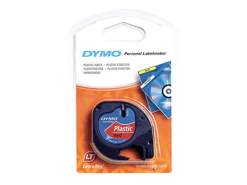 DYMO Schriftbandkassette LetraTag S0721630 12mmx4m sw auf rt