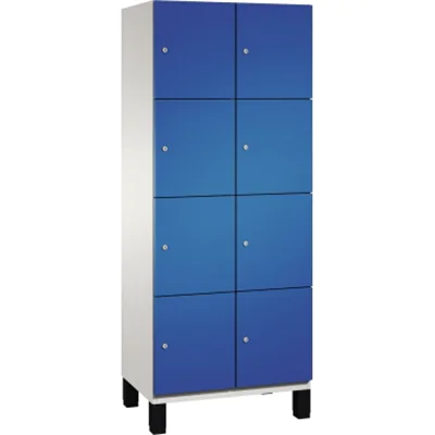 C+P Fächerschrank 4510322S10019 Füße 8Fächer B800mm lgr/ebl