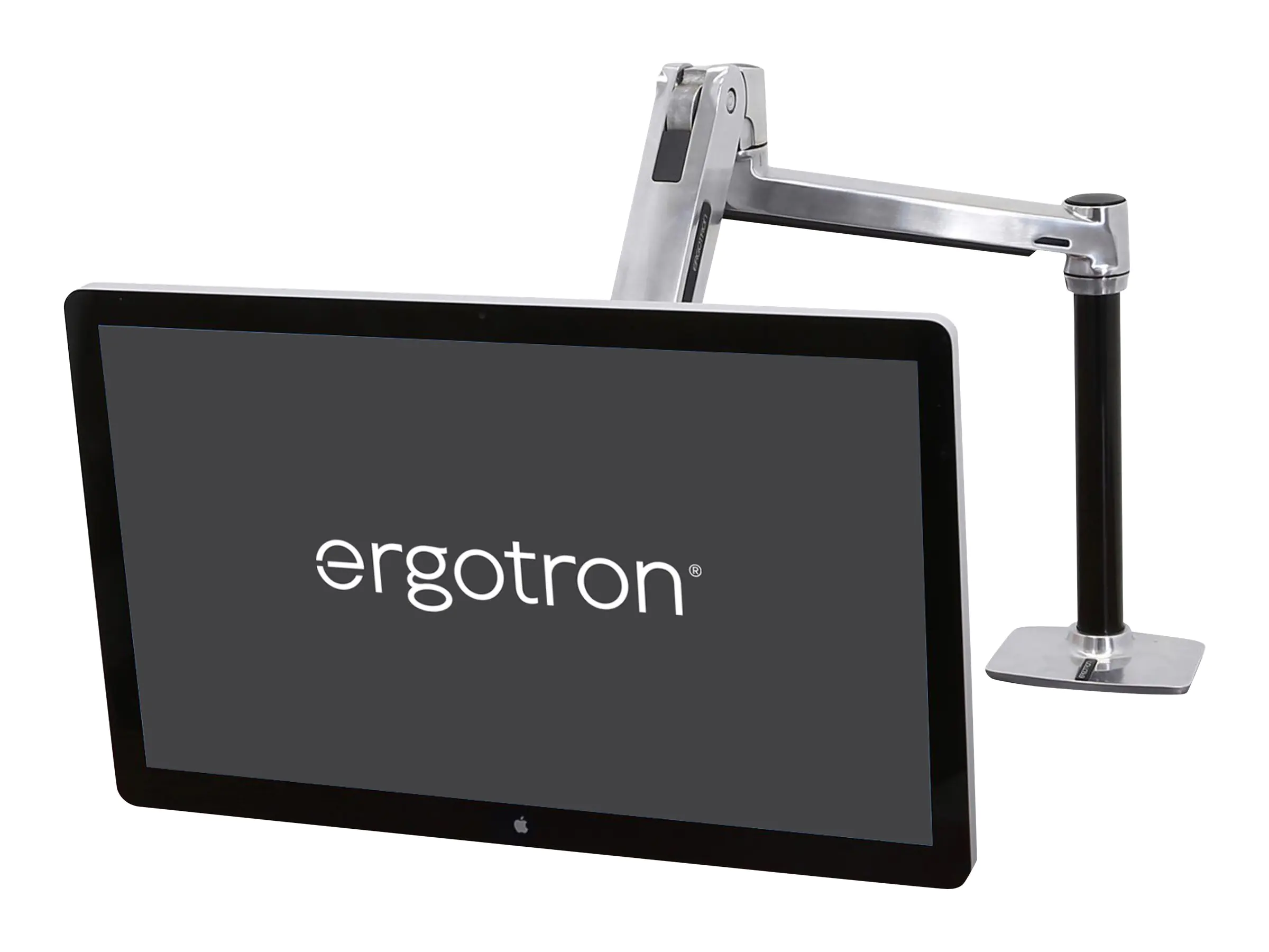 Ergotron LX HD Sit-Stand - Befestigungskit (Gelenkarm, Stange, VESA-Adapter, Tisch-Klemme, Befestigung für Kabeldurchgang) 45-384-026