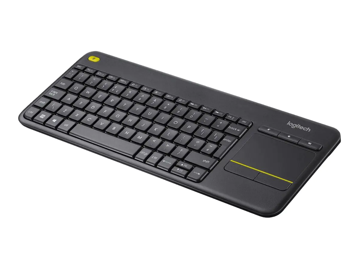 Logitech Wireless Touch Keyboard K400 Plus - Tastatur - kabellos - 2.4 GHz - Spanisch - Schwarz