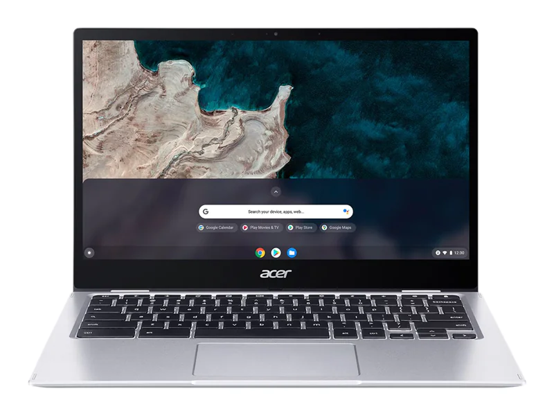 Acer Chromebook Spin 513 R841T - Flip-Design - Snapdragon 7c Kryo 468 - Chrome OS (with Chrome Education Upgrade) - Qualcomm Adreno 618 - 4 GB RAM - 64 GB eMMC - 33.8 cm (13.3") IPS Touchscreen 1920 x 1080 (Full HD) - Wi-Fi 5 - Stahlgrau - kbd: Deutsch