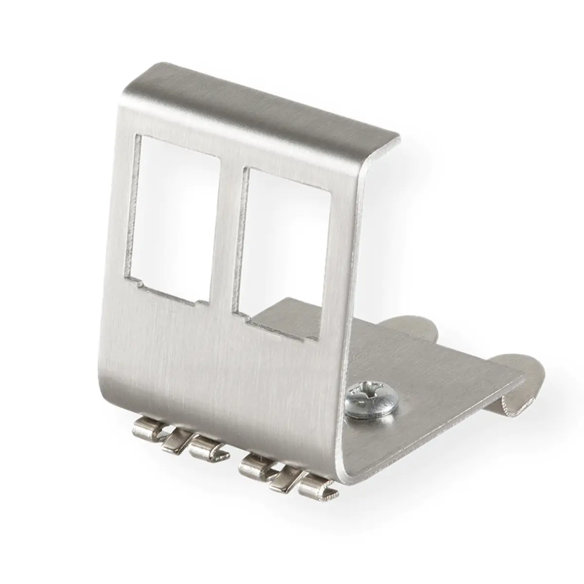 VALUE - Moduleinsatzadapter - DIN schienenmontierbar - Silber - 2 Ports