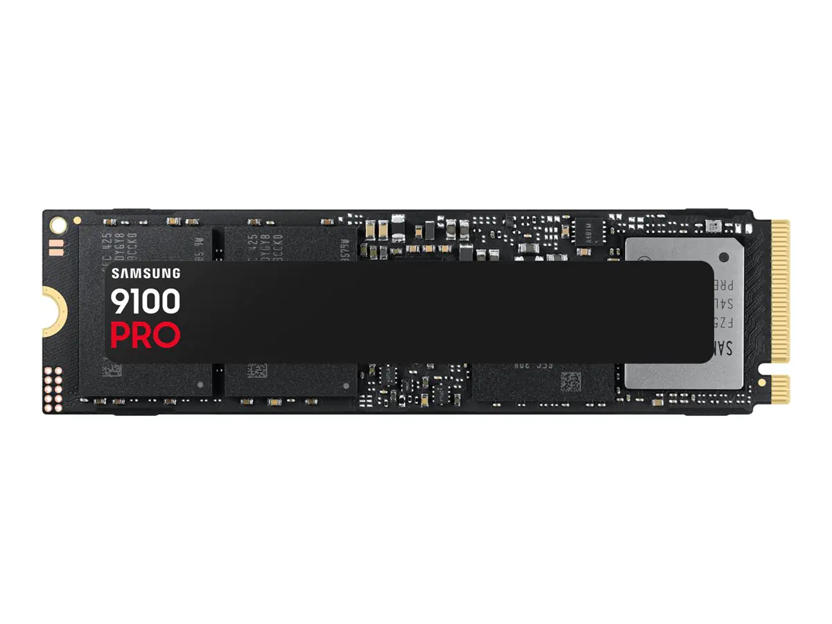 Samsung 9100 PRO MZ-VAP4T0 - SSD - verschlüsselt - 4 TB - intern - M.2 2280 - PCI Express 5.0 x4 (NVMe) - 256-Bit-AES - TCG Opal Encryption 2.0 - Schwarz