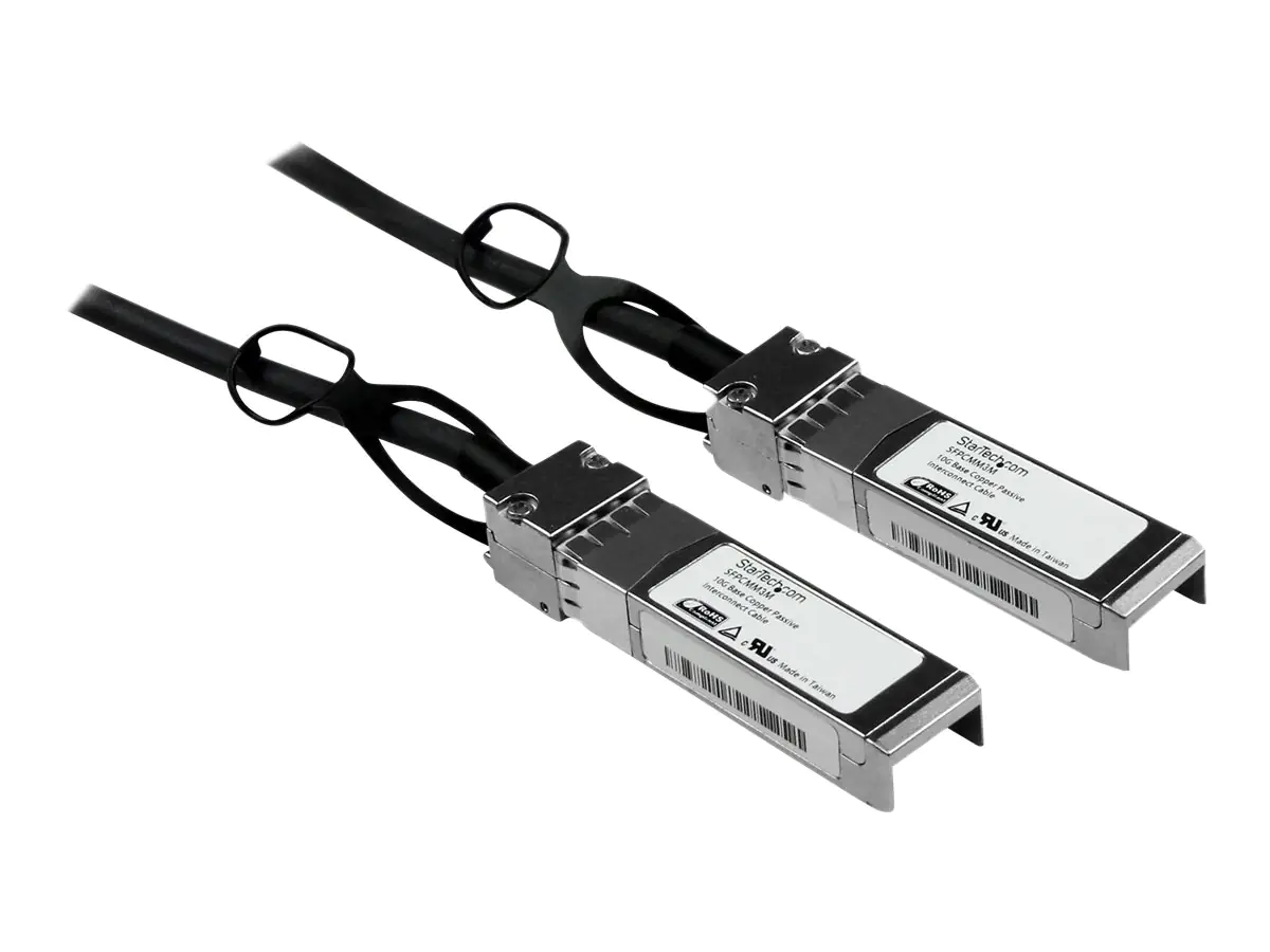StarTech Cisco kompatibles SFP+ Twinax Kabel 3m - 10GBASE-CU SFP+ Direct Attach Kabel - passiv - 10Gigabit Kupfer Netzwerkkabel - Direktanschlusskabel - SFP+ zu SFP+ - 3 m - twinaxial - für P/N: ET10GSFP, PEX10000SFPI, PEX10GSFP, PEX10GSFP4I, PEX20000SFPI
