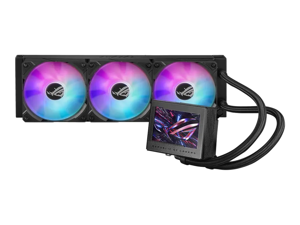 ASUS ROG Ryujin III 360 ARGB - Prozessor-Flüssigkeitskühlsystem - mit LCD-Display - (für: AM4, LGA1200, LGA1700, AM5, LGA115x Socket) - Kupfer - 120 mm