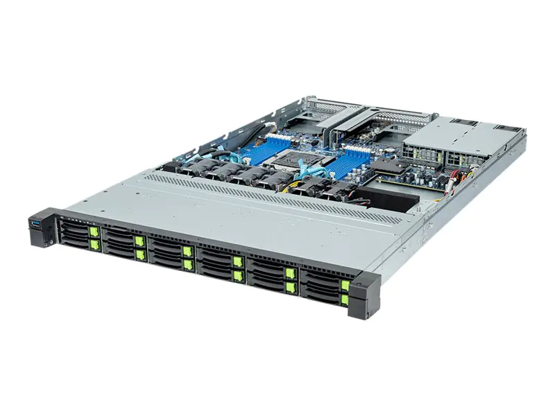 Gigabyte R163-Z32 (rev. AAC1) - Server - Rack-Montage - 1U - 1-Weg - keine CPU - RAM 0 GB - SATA/SAS/NVMe - Hot-Swap 6.4 cm (2.5") 6NR163Z32DR000AAC1