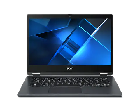 Acer TravelMate Spin P4 TMP414RN-51 - Flip-Design - Intel Core i3 1115G4 - Win 11 Pro National Academic - UHD Graphics - 8 GB RAM - 256 GB SSD - 35.6 cm (14") IPS Touchscreen 1920 x 1080 (Full HD) - Wi-Fi 6 - Slate Blue - kbd: Deutsch