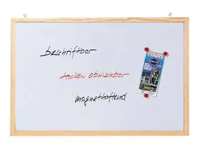 Franken Schreibtafel CC-MM6080 E magnethaftend Holzrahmen 60x80cm