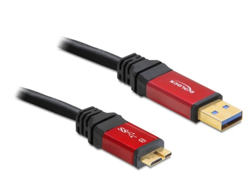 Delock Premium - USB-Kabel - USB Typ A (M) zu Micro-USB Typ B (M) - USB 3.0 - 3 m - Schwarz