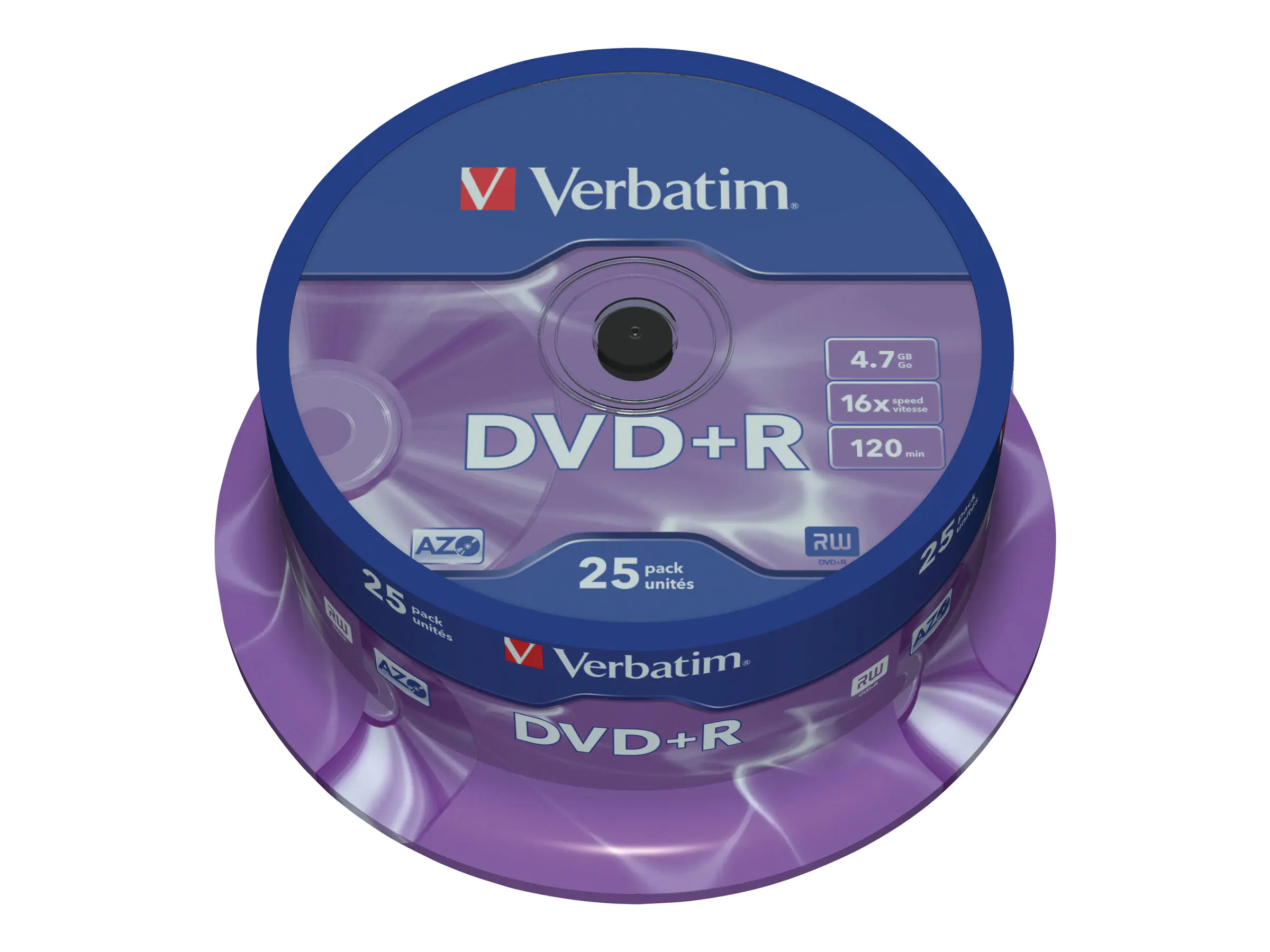 Verbatim DataLifePlus - 25 x DVD+R - 4.7 GB 16x - Spindel