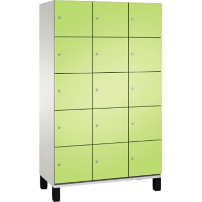 C+P Fächerschrank 4510432S10019 Füße 15Fächer B1200mm lgr/vgn