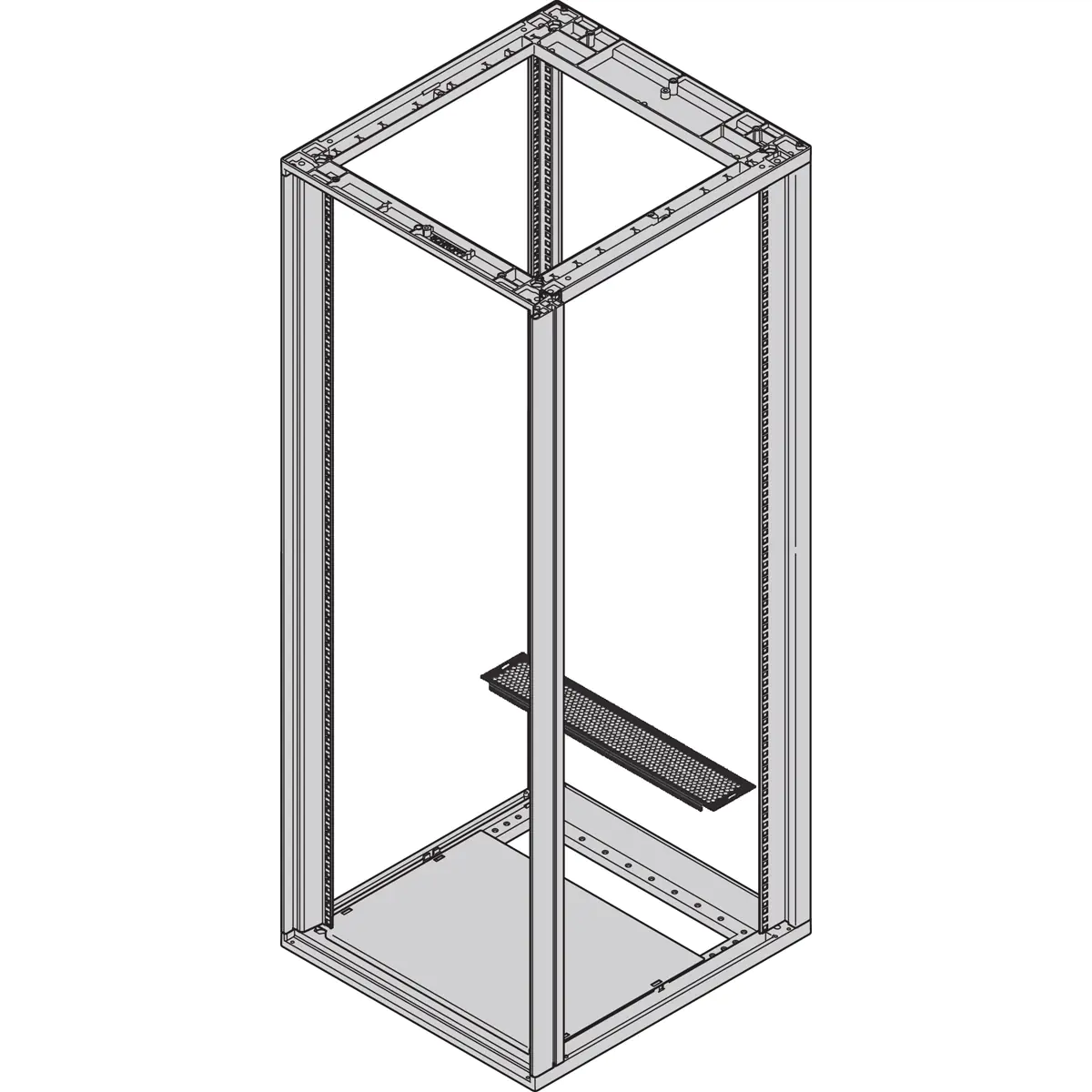 SCHROFF 27230254 19 Zoll Netzwerkschrank-Bodenblech