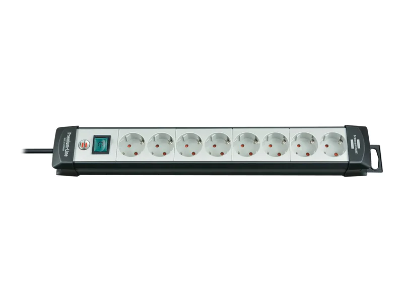 Brennenstuhl Premium-Line extension socket H05VV-F 3G1,5 - Steckdosenleiste - Eingabe, Eingang Stromversorgung - Ausgangsanschlüsse: 8 (Stromversorgung) - 3 m Schnur - Schwarz, Hellgrau Brennenstuhl Premium-Line extension socket H05VV-F 3G1,5 - Steckdosenleiste - Eingabe, Eingang Stromversorgung - Ausgangsanschlüsse: 8 (Stromversorgung) - 3 m Schnur - Schwarz, Hellgrau