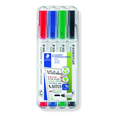 STAEDTLER Whiteboardmarker Lumocolor 341 WP4 4 St./Pack STAEDTLER Whiteboardmarker Lumocolor 341 WP4 4 St./Pack