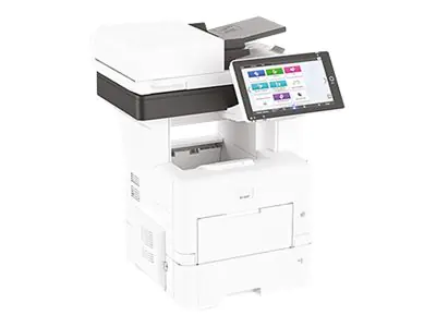 Ricoh IM 600F - Multifunktionsdrucker - s/w - Laser - A4 (210 x 297 mm) (Original) - A4 (Medien) - bis zu 60 Seiten/Min. (Kopieren) - bis zu 60 Seiten/Min. (Drucken) - 600 Blatt - 33.6 Kbps - USB 2.0, Gigabit LAN, Bluetooth, USB 2.0-Host, Wi-Fi(ac)