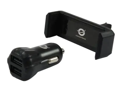 Conceptronic Auto-Netzteil - 2 A - 2 Ausgabeanschlussstellen (USB) CUSBCAR2AKIT