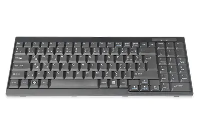 Digitus DS-72000TR - Tastatur - QWERTY - Türkisch - Schwarz
