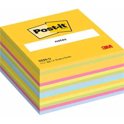 Post-it Haftnotizwürfel 2030U 76x45x76mm 450Blatt sortiert Post-it Haftnotizwürfel 2030U 76x45x76mm 450Blatt sortiert