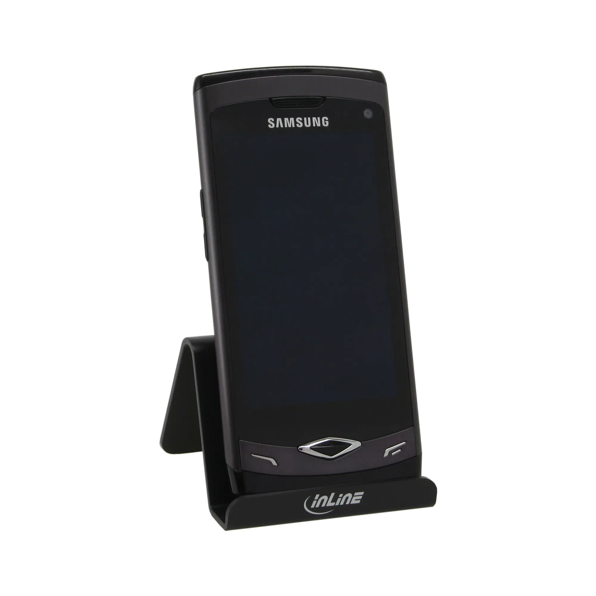 InLine - Aufstellung - für Handy - Schwarz - Schreibtisch