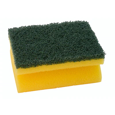 Schwamm 7x9,5x4cm Griffleiste gelb/grün Schwamm 7x9,5x4cm Griffleiste gelb/grün