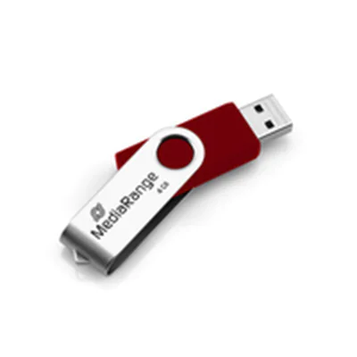 MEDIARANGE ge USB Speicherstick 4GB 4GB rot/silber