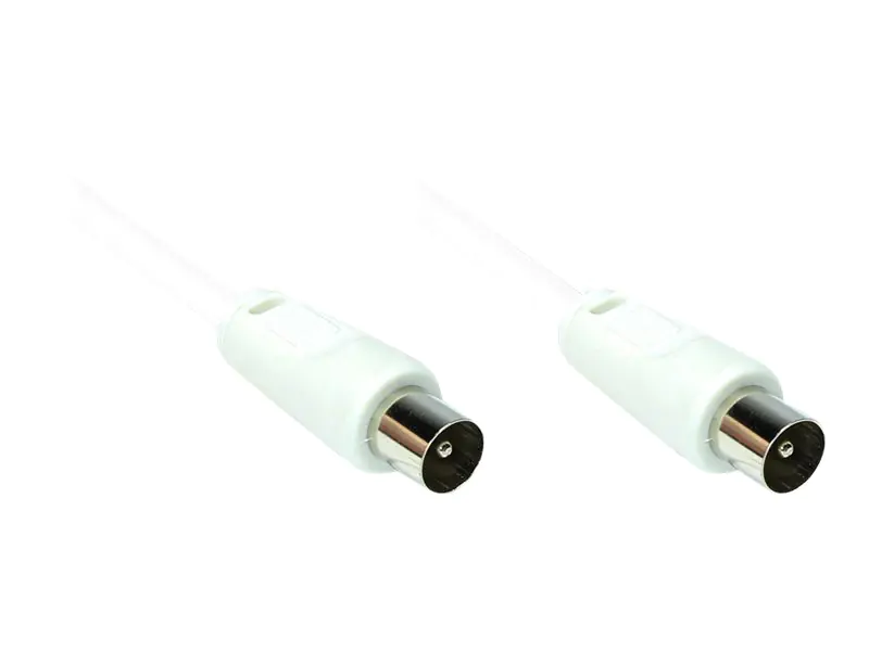 Good Connections - Antennenkabel - IEC-Anschluss Stecker zu IEC-Anschluss Stecker - 3 m - doppelt abgeschirmtes Koaxialkabel