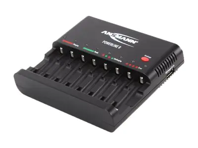 ANSMANN Powerline 8 - Batterieladegerät / Stromadapter - 8 x Batterien laden (USB) ANSMANN Powerline 8 - Batterieladegerät / Stromadapter - 8 x Batterien laden (USB)