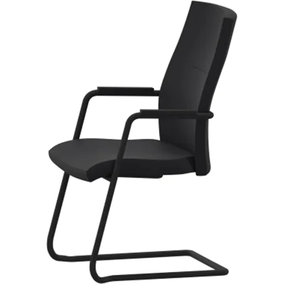 NowyStyl Besucherstuhl SO-one 110kg Buchenschichtholz 100 % Polyester, recycelt schwarz