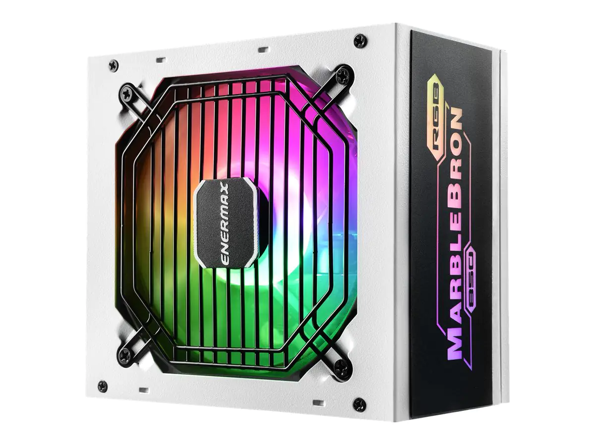 Enermax MarbleBron EMB850EWT-W-RGB - Netzteil (intern) - ATX12V 2.3/ EPS12V - 80 PLUS Bronze - Wechselstrom 100-240 V - 850 Watt - aktive PFC - weiß