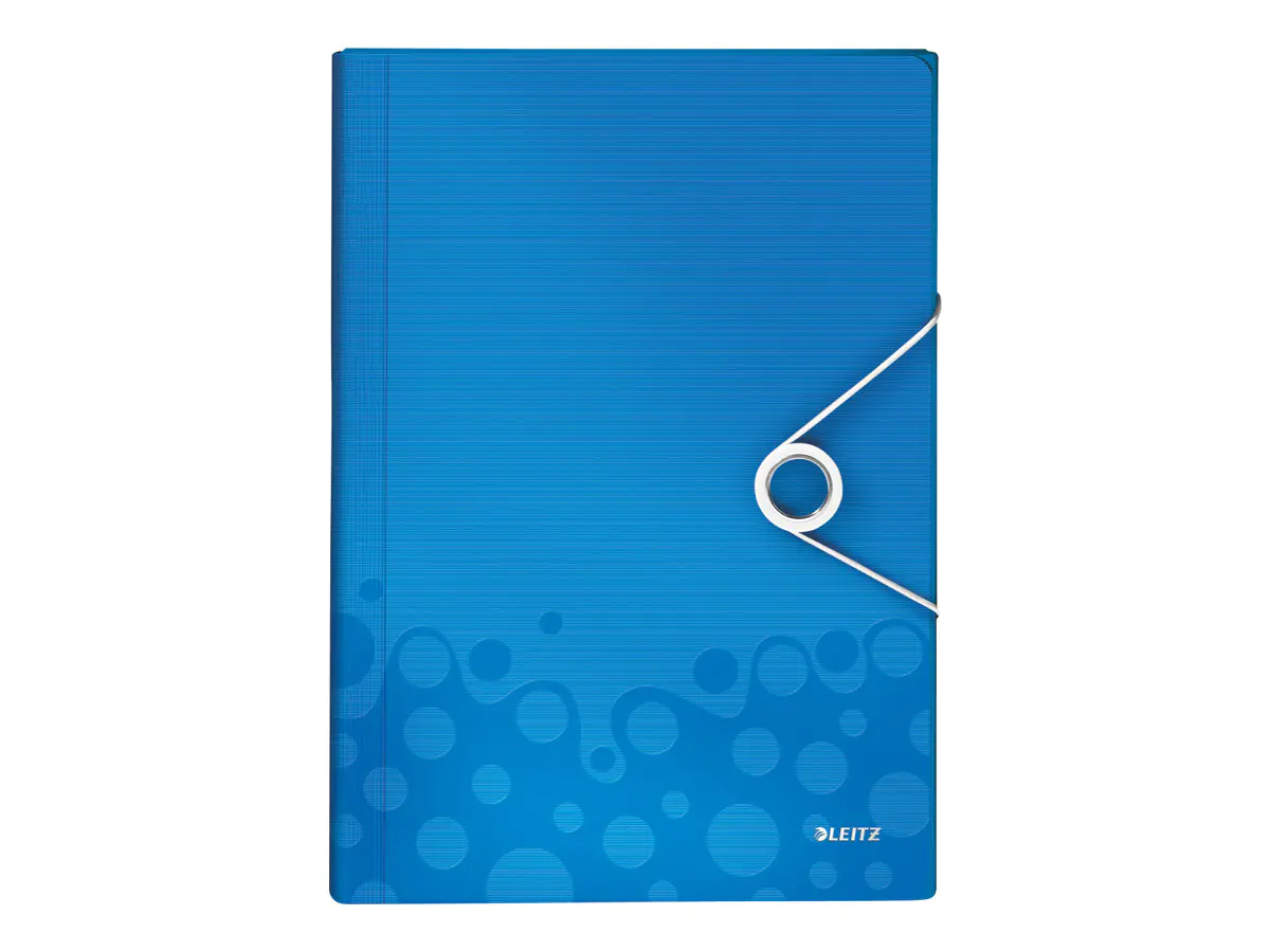 Leitz Fächermappe WOW 45890036 DIN A4 6Fächer PP blau