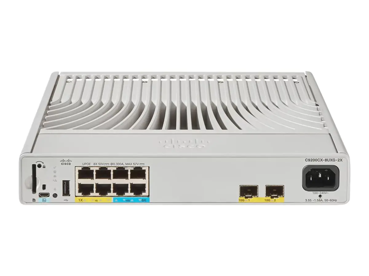 Cisco Catalyst 9200CX - Network Essentials - Switch - kompakt - L3 - managed - 4 x 10/100/1000 (UPOE) C9200CX-8UXG2XE-RF