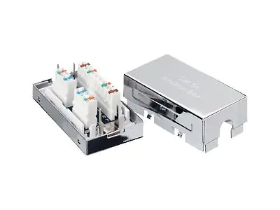 Digital Data - Patch-Box - CAT 6 - STP - Silber