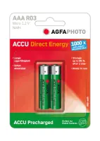 AgfaPhoto Direct Energy - Batterie 2 x AAA - NiMH - (wiederaufladbar) 70129
