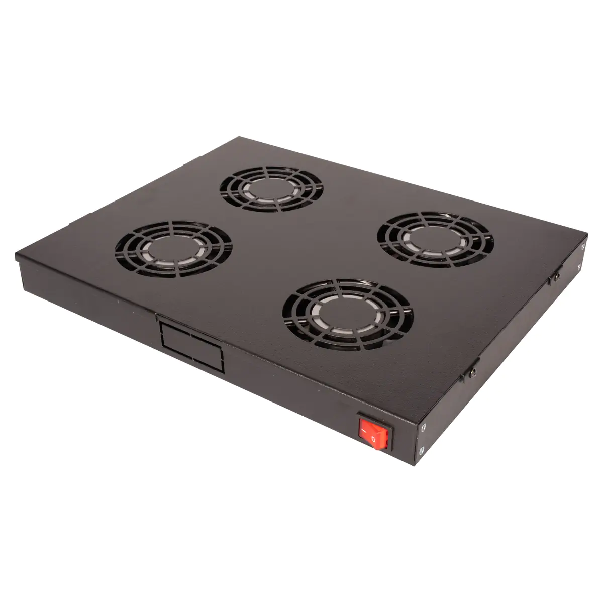 Roline - Rack - Lüfter Kit - with 4 fans - Jet Black, RAL 9005 - 48.3 cm (19")