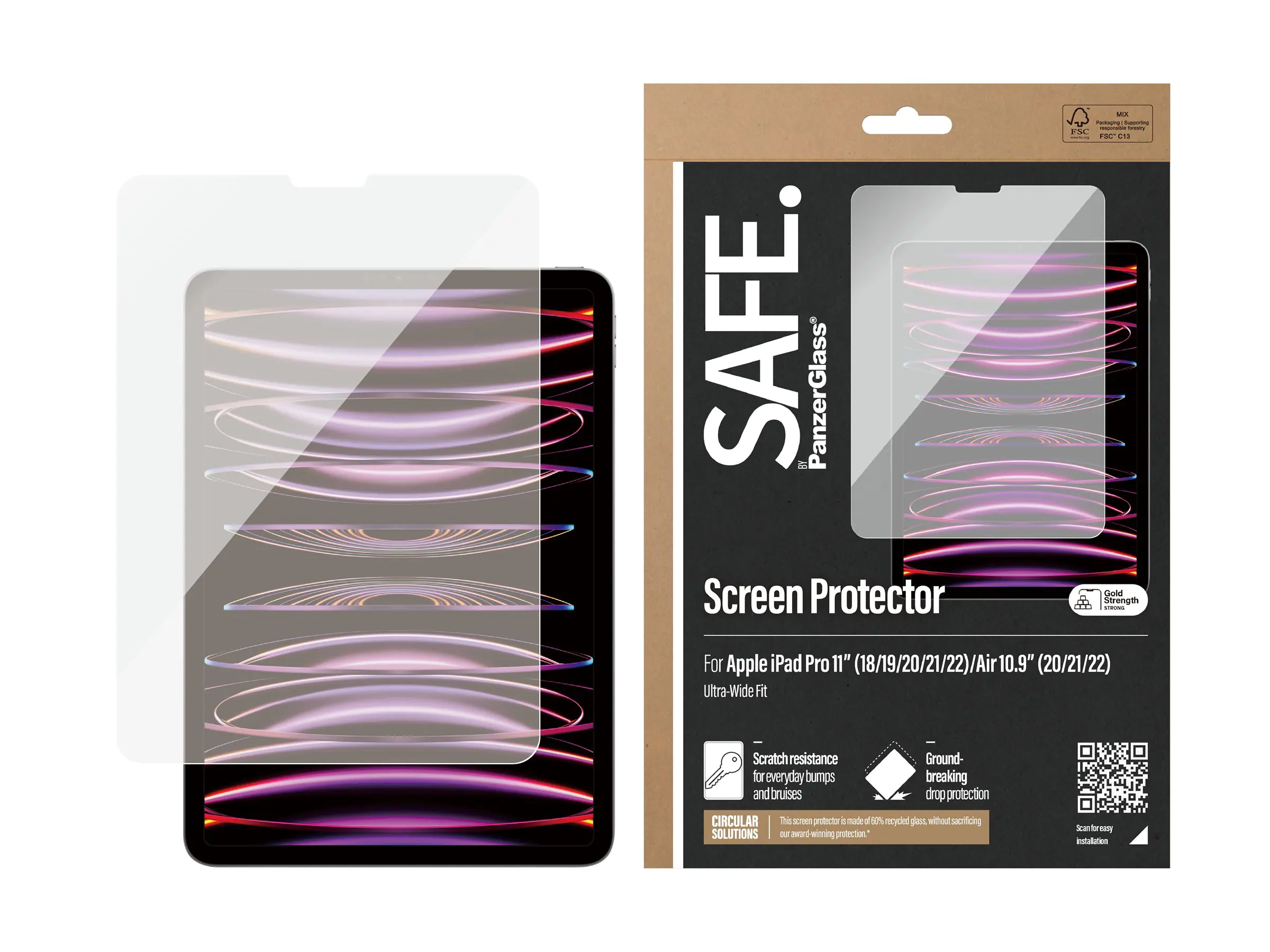 PanzerGlass SAFE Scrn iPad Pro 11Inch/Air 10.9 Inch