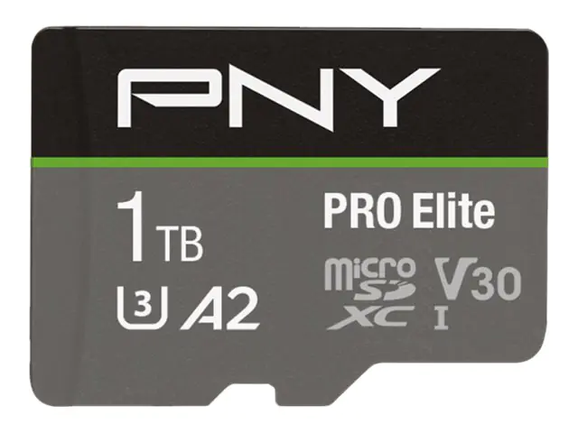 PNY PRO Elite - Flash-Speicherkarte - 1 TB - A2 / Video Class V30 / UHS-I U3 / Class10 - microSDXC UHS-I