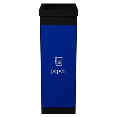 Paperflow Abfallsammelsystem 36,6 x 76 x 26,3 cm (B x H x T) 60l 1 Sortierfach Polystyrol schwarz/blau Paperflow Abfallsammelsystem 36,6 x 76 x 26,3 cm (B x H x T) 60l 1 Sortierfach Polystyrol schwarz/blau
